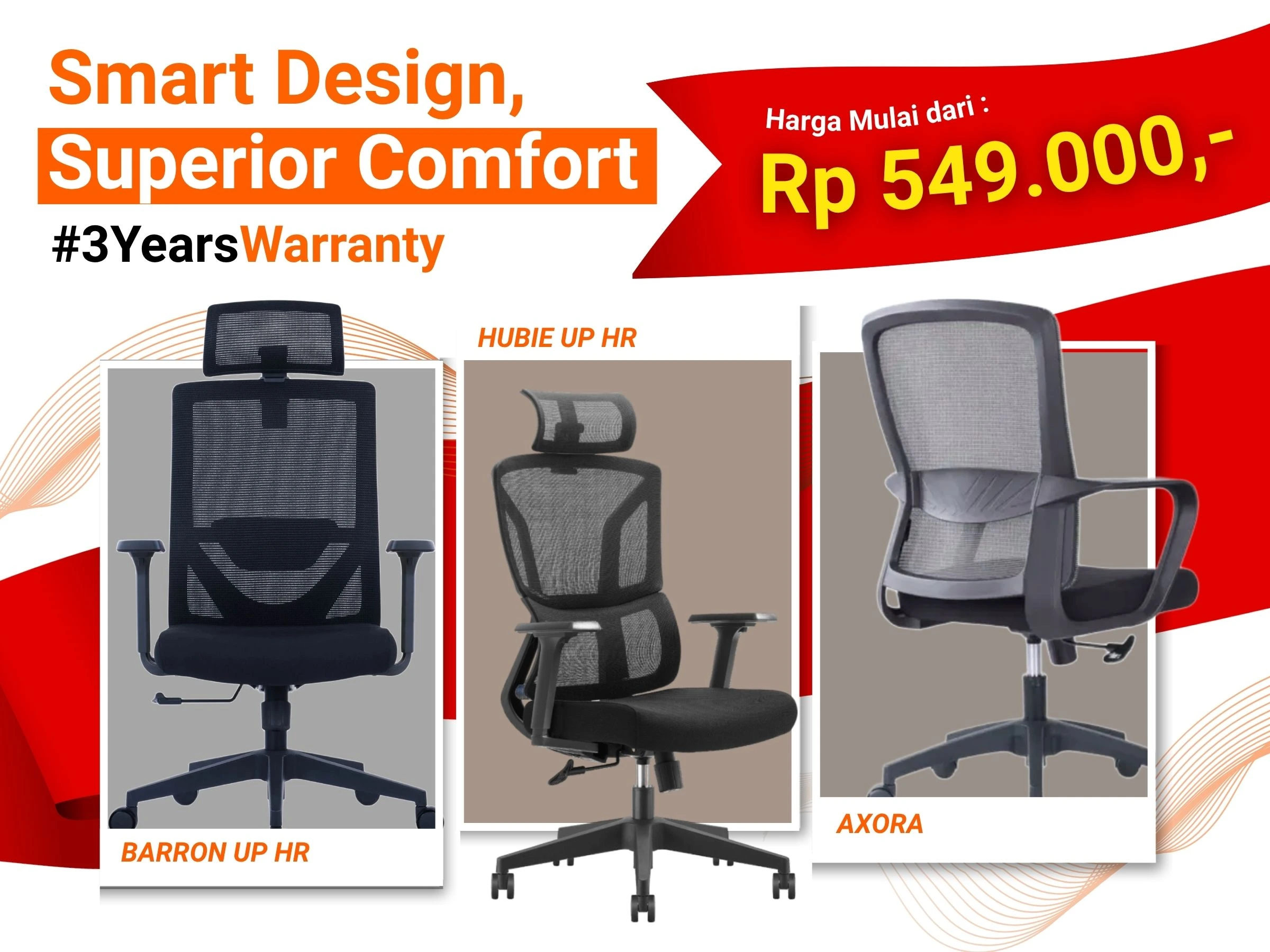Kursi Kantor Ergonomis Produk KSM Berkualitas Harga Mulai 500 Ribu